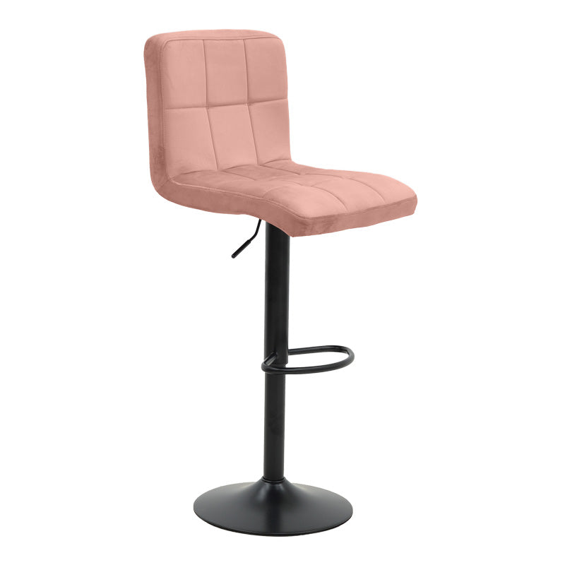 Σκαμπό Μπαρ Remina Πτυσσόμενο Σάπιο Μήλο Βελούδο-Βάση Μαύρο Μέταλλο 44x44x112