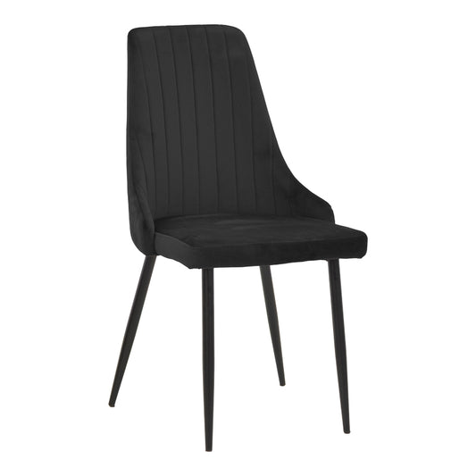 Chair Azori Black Velvet-Black Metal Leg 49x55x85