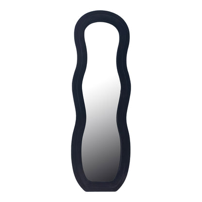 Καθρέπτης Glinde Βελούδο σε Μαύρη Απόχρωση 50x3.3x150