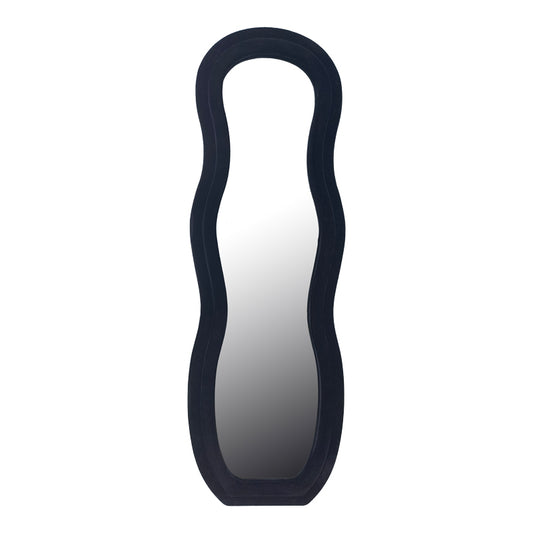 Καθρέπτης Glinde Βελούδο σε Μαύρη Απόχρωση 50x3.3x150