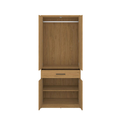 Ντουλάπα Δίφυλλη Pavi Βελανιδιά 84.3x55.1x197.2