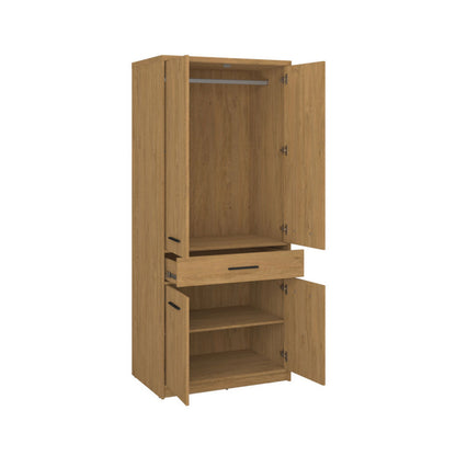 Ντουλάπα Δίφυλλη Pavi Βελανιδιά 84.3x55.1x197.2