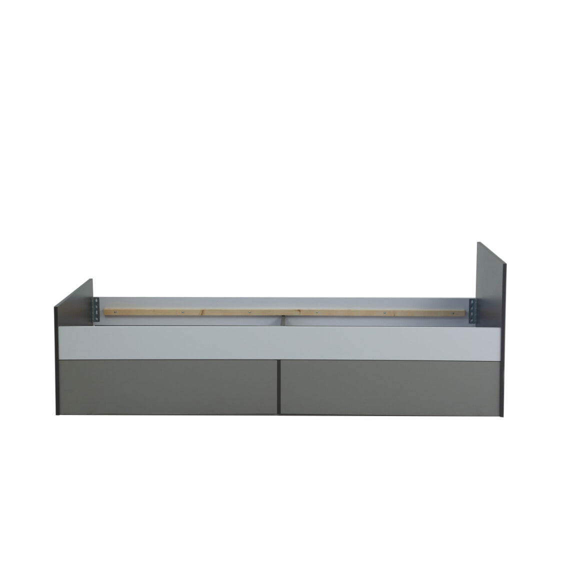 Κρεβάτι Timmy Λευκό-Γραφίτη-Γκρι Χωρίς Πάτωμα 90x200εκ