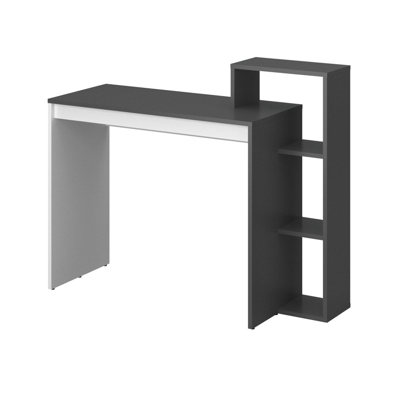 Γραφείο 110ΝSΟ Γραφίτη-Λευκό 110x40x90