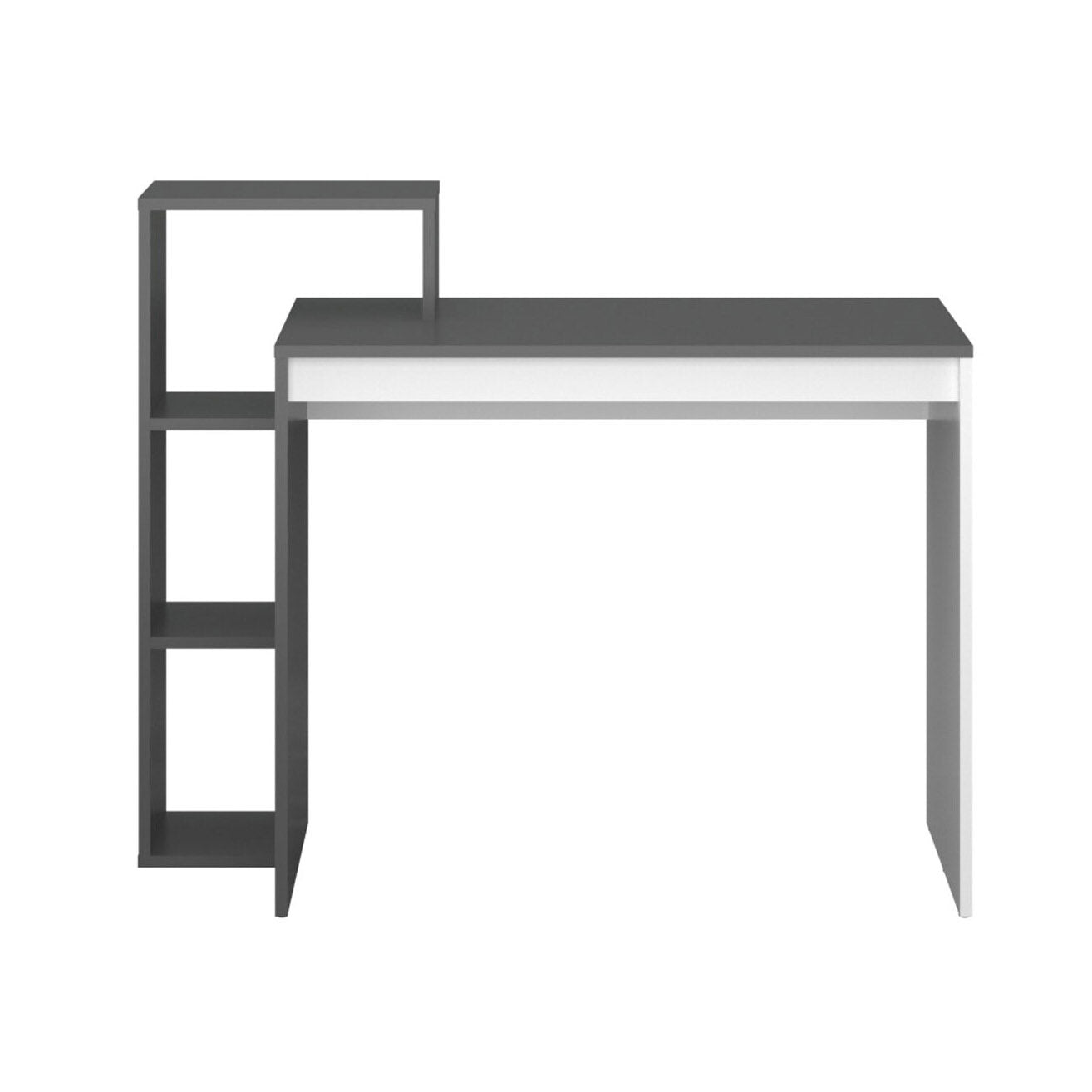 Γραφείο 110ΝSΟ Γραφίτη-Λευκό 110x40x90