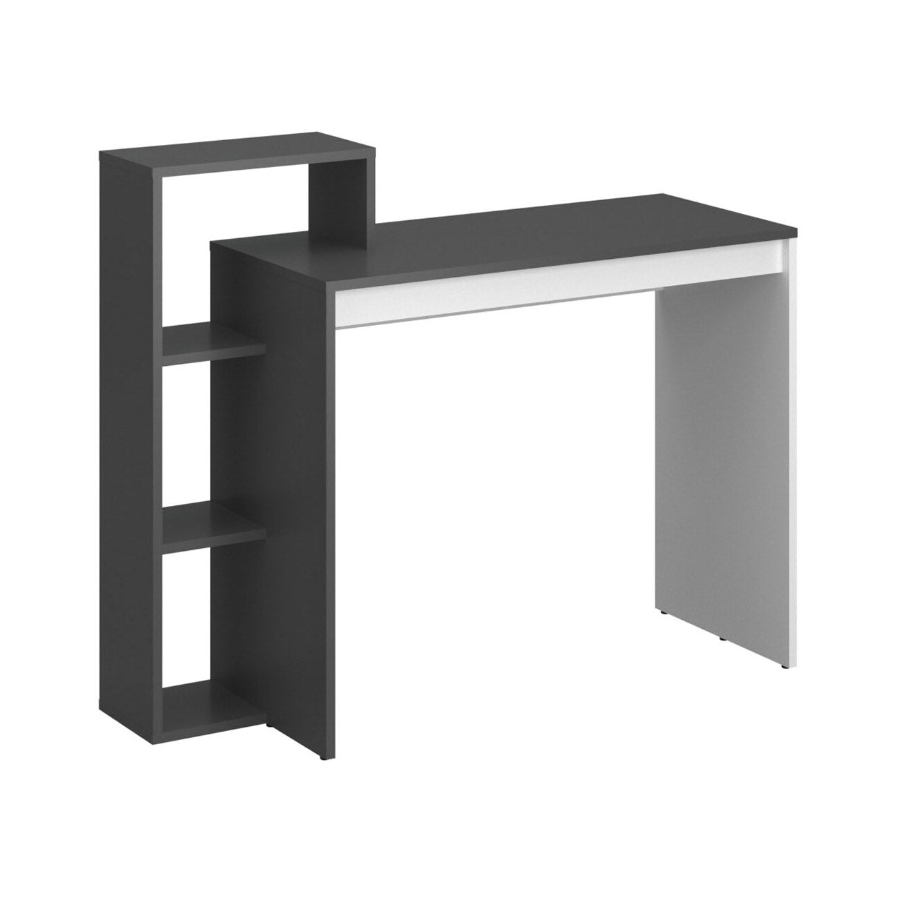 Γραφείο 110ΝSΟ Γραφίτη-Λευκό 110x40x90