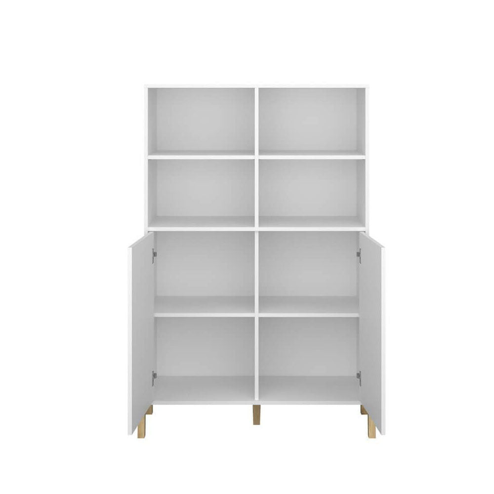 Βιβλιοθήκη Belle Λευκό 102.5x41x152.5