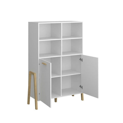 Βιβλιοθήκη Belle Λευκό 102.5x41x152.5