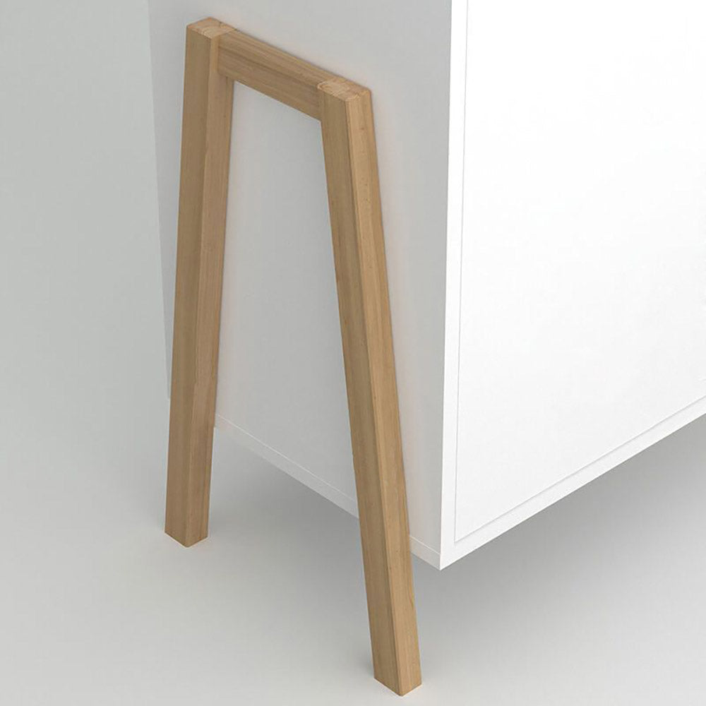 Βιβλιοθήκη Belle Λευκό 102.5x41x152.5