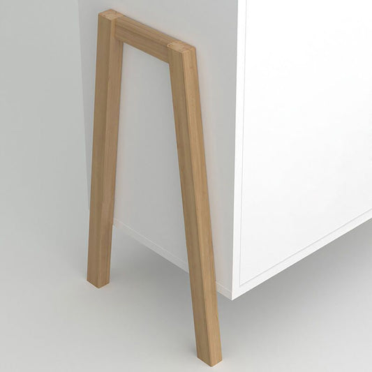 Βιβλιοθήκη Belle Λευκό 102.5x41x152.5