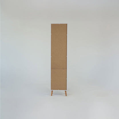 Βιβλιοθήκη Timmy Λευκό-Γραφίτη-Γκρι 46.8x36x199