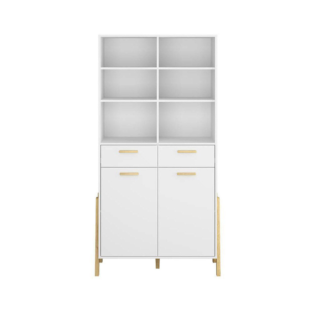 Βιβλιοθήκη Belle Λευκό 102.5x41x197