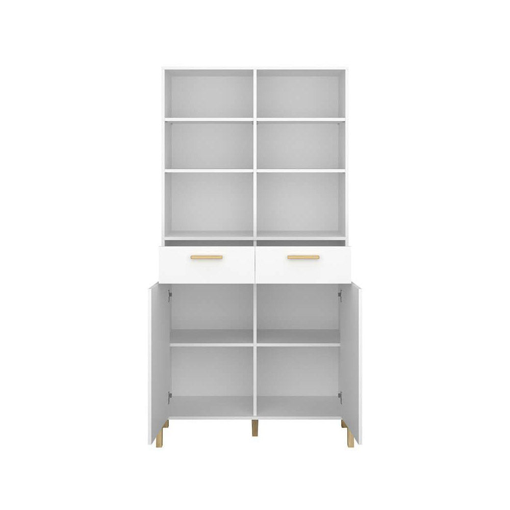 Βιβλιοθήκη Belle Λευκό 102.5x41x197