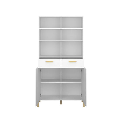 Βιβλιοθήκη Belle Λευκό 102.5x41x197