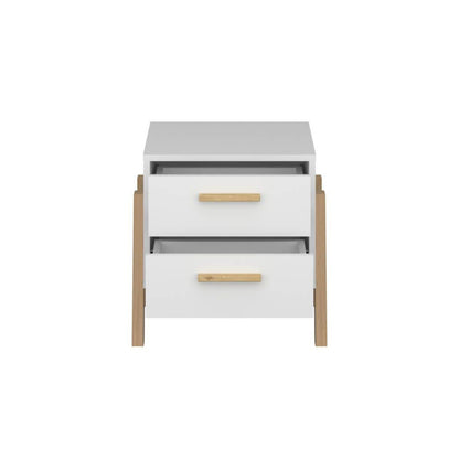 Κομοδίνο Belle Λευκό 50x41x49