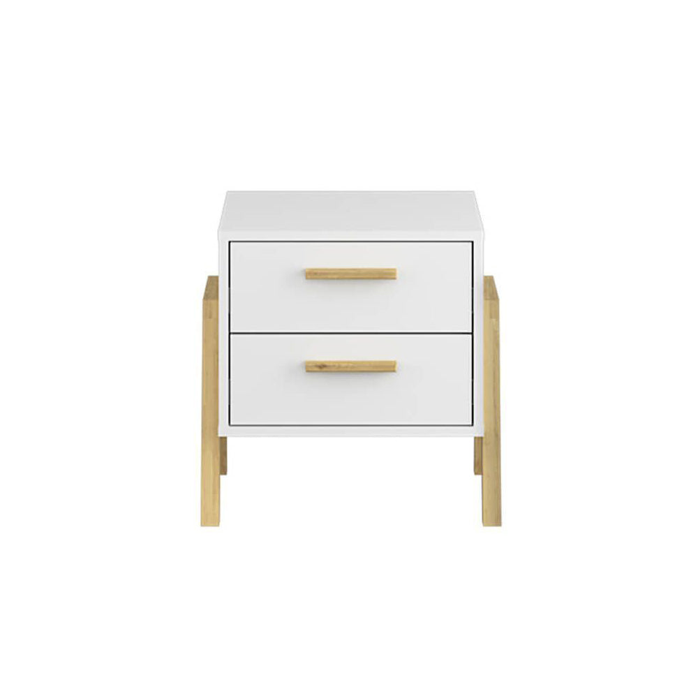 Κομοδίνο Belle Λευκό 50x41x49