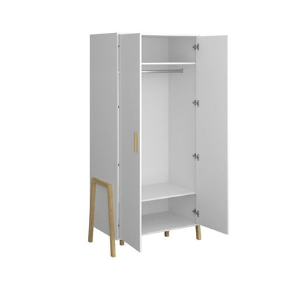 Ντουλάπα Belle Λευκό 45.9x55x197