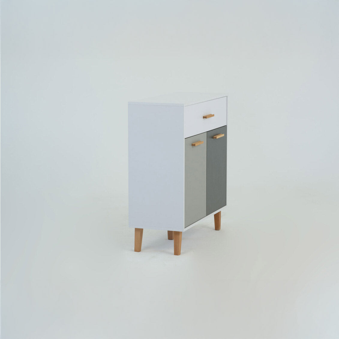 Κομότα Timmy Λευκό-Γραφίτη-Γκρι 84x36x92