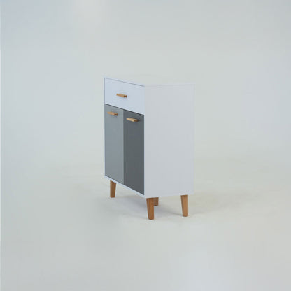 Κομότα Timmy Λευκό-Γραφίτη-Γκρι 84x36x92