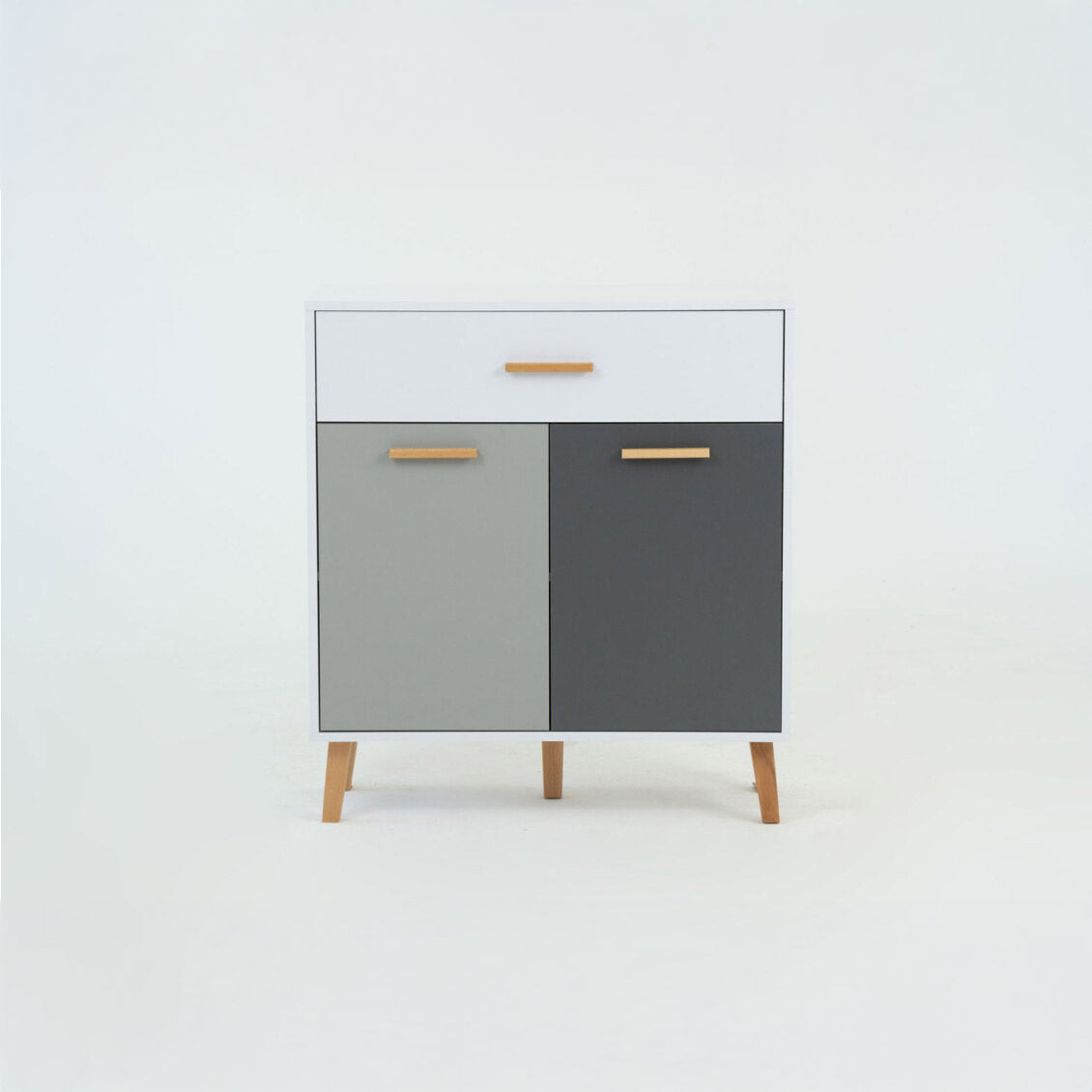 Κομότα Timmy Λευκό-Γραφίτη-Γκρι 84x36x92