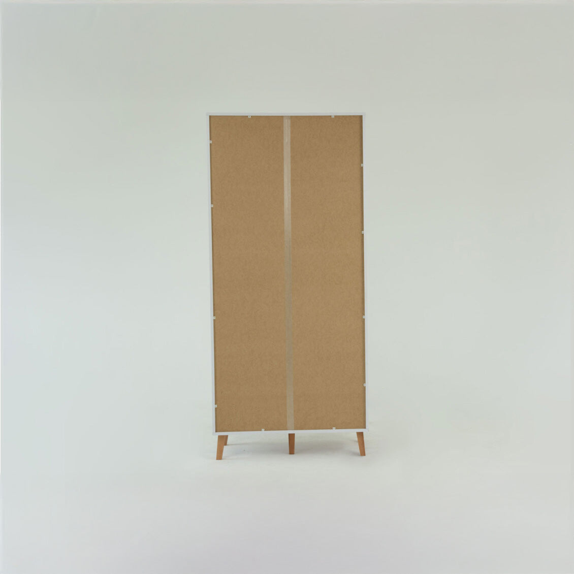 Ντουλάπα Timmy 2D2S Λευκό-Γραφίτη-Γκρι 90x50x199