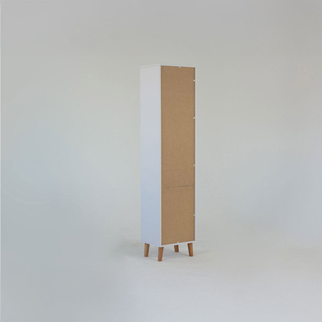 Ραφιέρα Timmy Λευκό-Γραφίτη-Γκρι 46.8x36x199