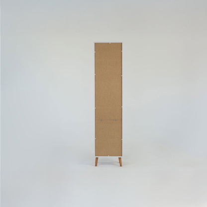 Ραφιέρα Timmy Λευκό-Γραφίτη-Γκρι 46.8x36x199