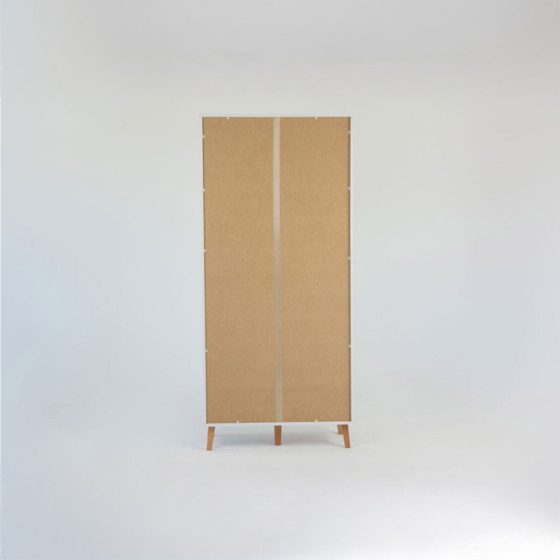 Ντουλάπα Timmy 2D Λευκό-Γραφίτη-Γκρι 90x50x199