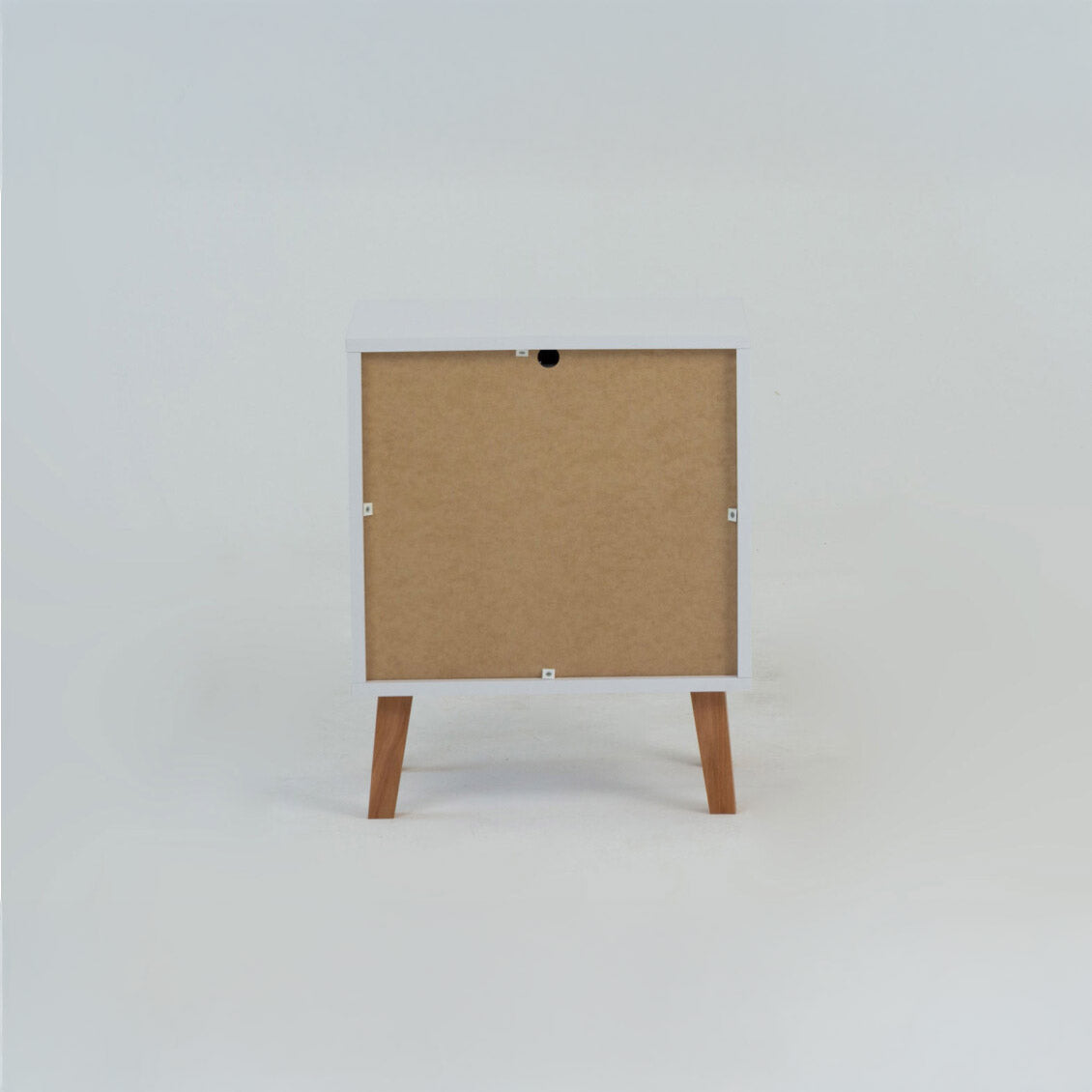 Κομοδίνο Timmy Λευκό-Γραφίτη-Γκρι 46.8x36x57.1