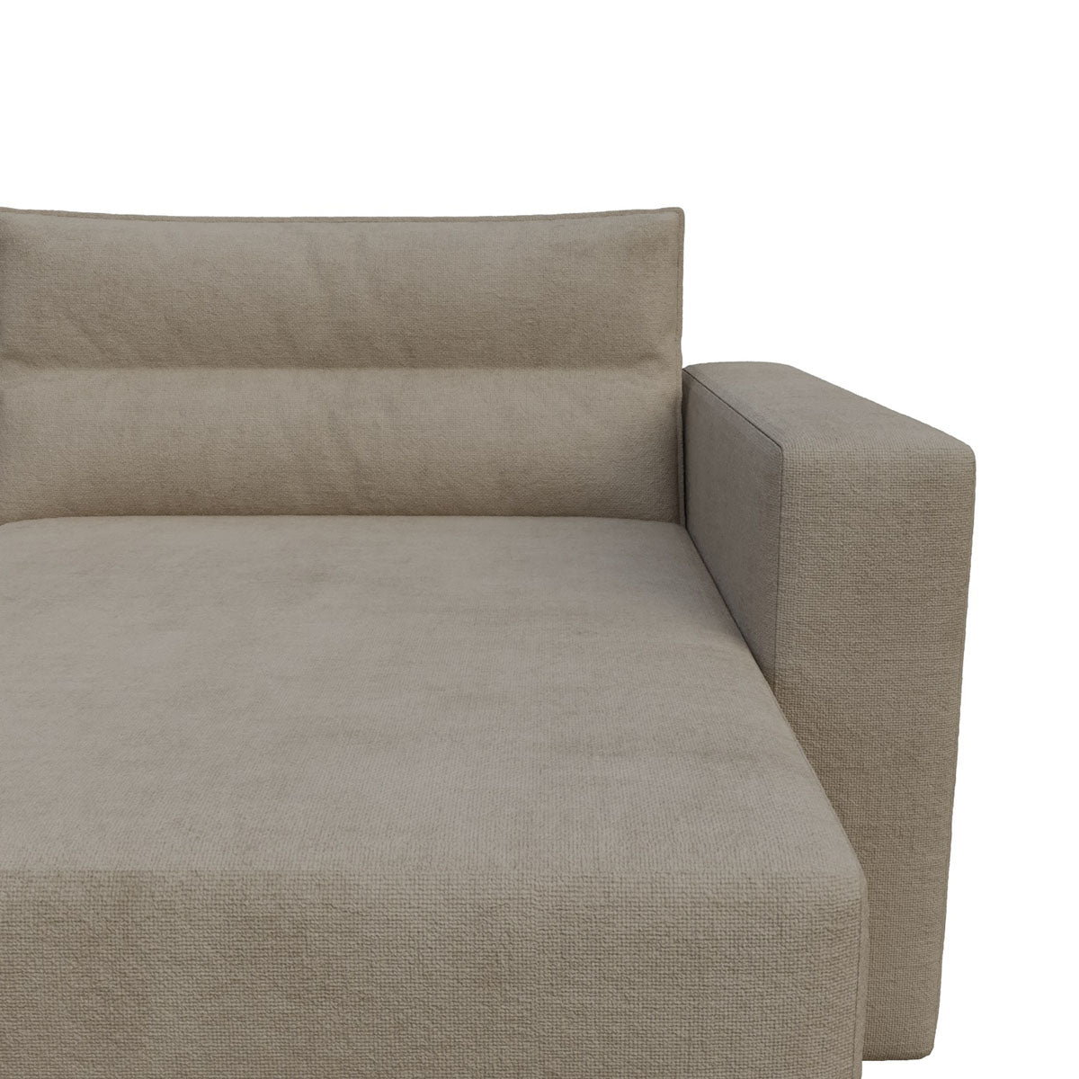 Γωνιακός Καναπές Κρεβάτι Silver με Αναστρέψιμη Γωνία Μπεζ 245x148x94