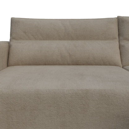 Γωνιακός Καναπές Κρεβάτι Silver με Αναστρέψιμη Γωνία Μπεζ 245x148x94