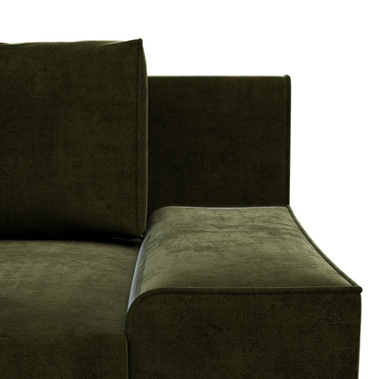 Καναπές Κρεβάτι Favorite Τριθέσιος Λαδί 200x81x71