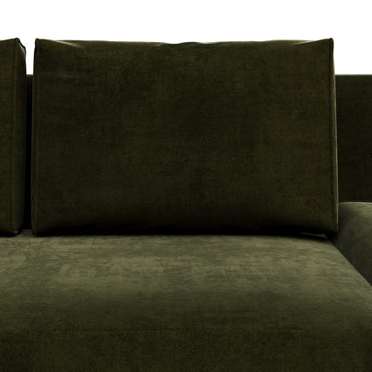 Καναπές Κρεβάτι Favorite Τριθέσιος Λαδί 200x81x71