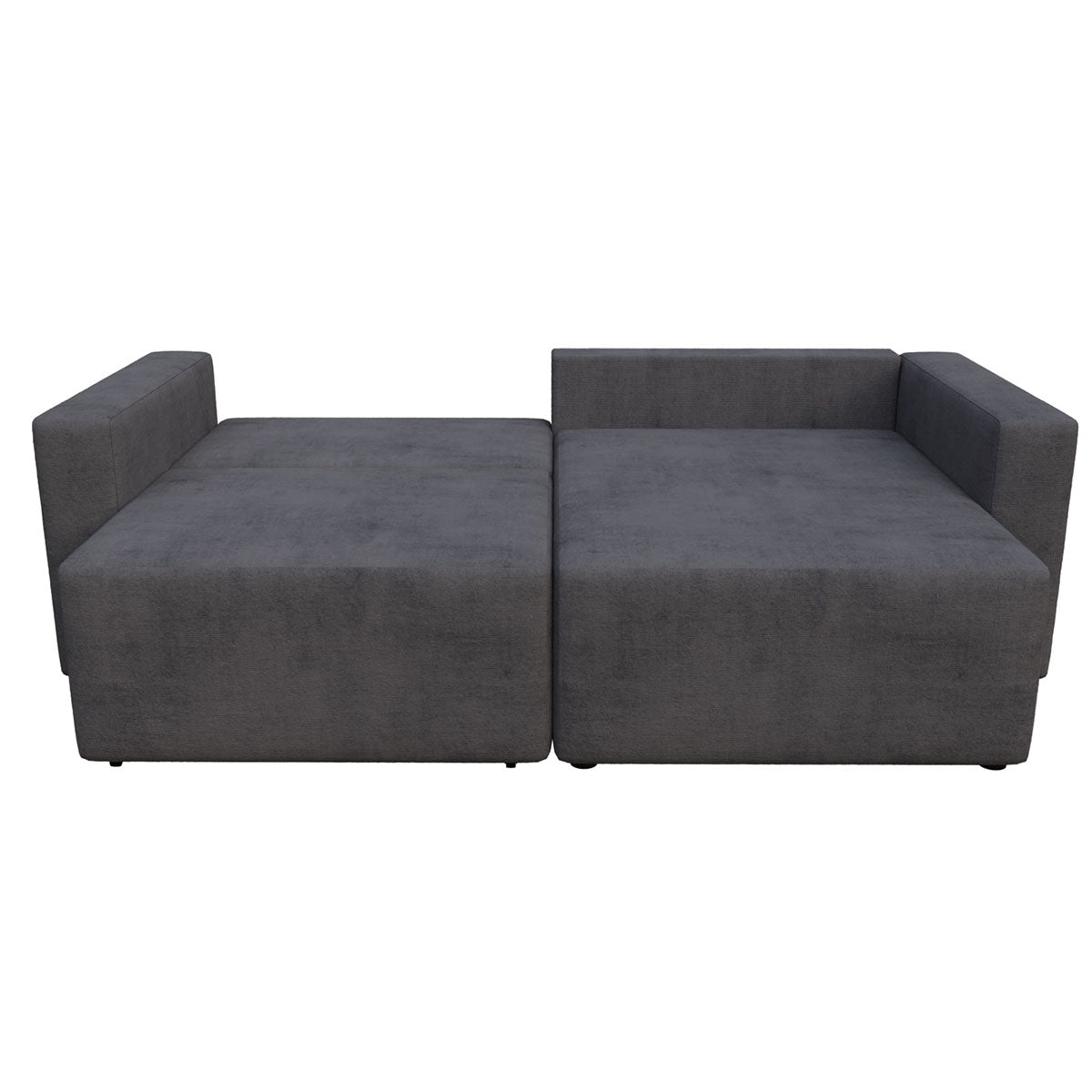 Γωνιακός Καναπές Κρεβάτι Silver με Αναστρέψιμη Γωνία Σκούρο Μπλε 245x148x94