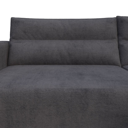 Γωνιακός Καναπές Κρεβάτι Silver με Αναστρέψιμη Γωνία Σκούρο Μπλε 245x148x94