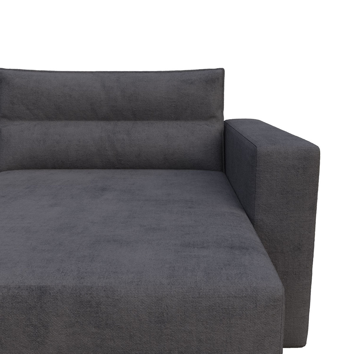 Γωνιακός Καναπές Κρεβάτι Silver με Αναστρέψιμη Γωνία Σκούρο Μπλε 245x148x94