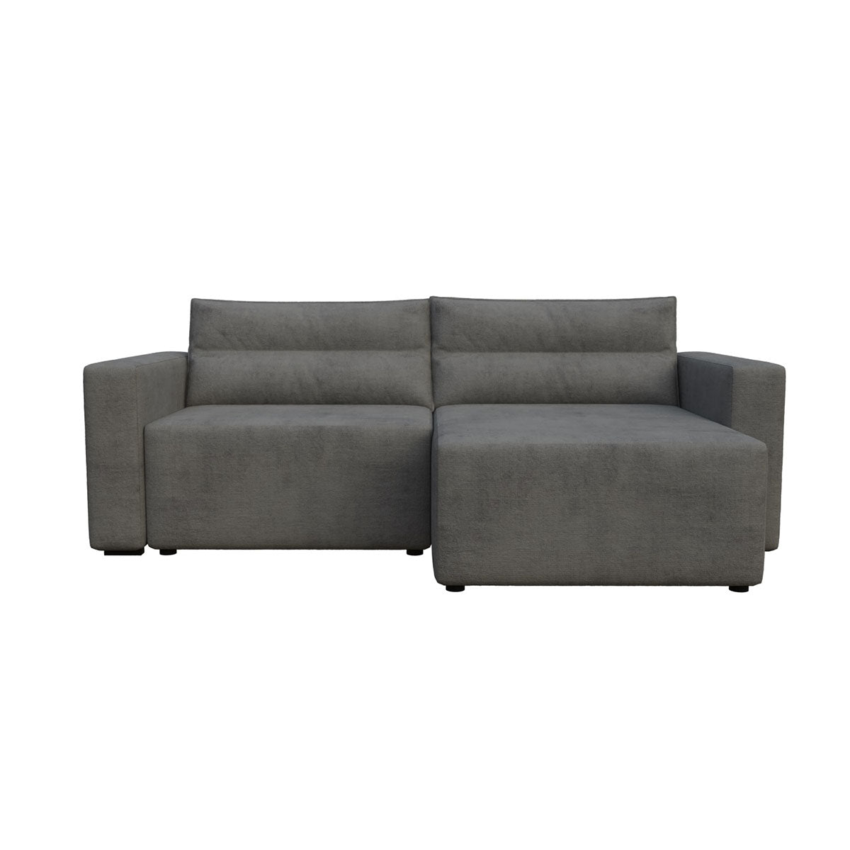 Γωνιακός Καναπές Κρεβάτι Silver με Αναστρέψιμη Γωνία Γκρι 245x148x94