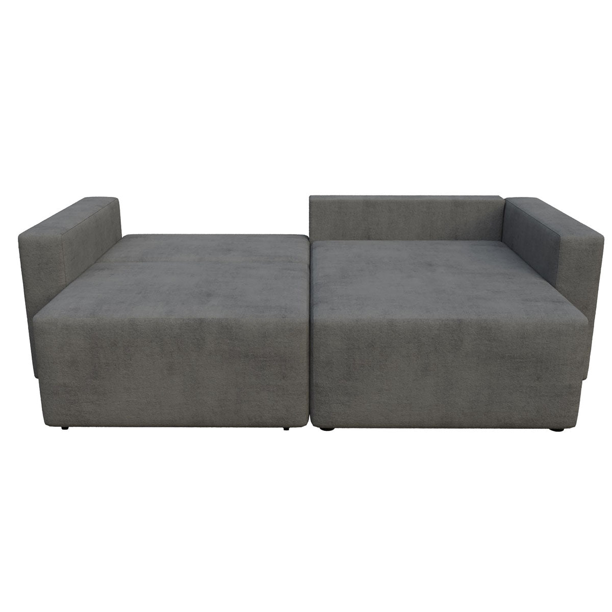 Γωνιακός Καναπές Κρεβάτι Silver με Αναστρέψιμη Γωνία Γκρι 245x148x94