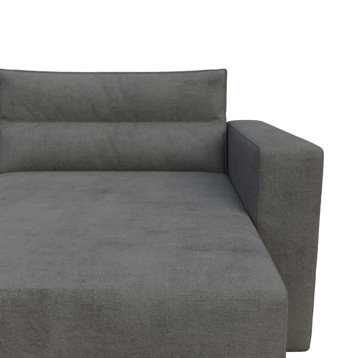 Γωνιακός Καναπές Κρεβάτι Silver με Αναστρέψιμη Γωνία Γκρι 245x148x94