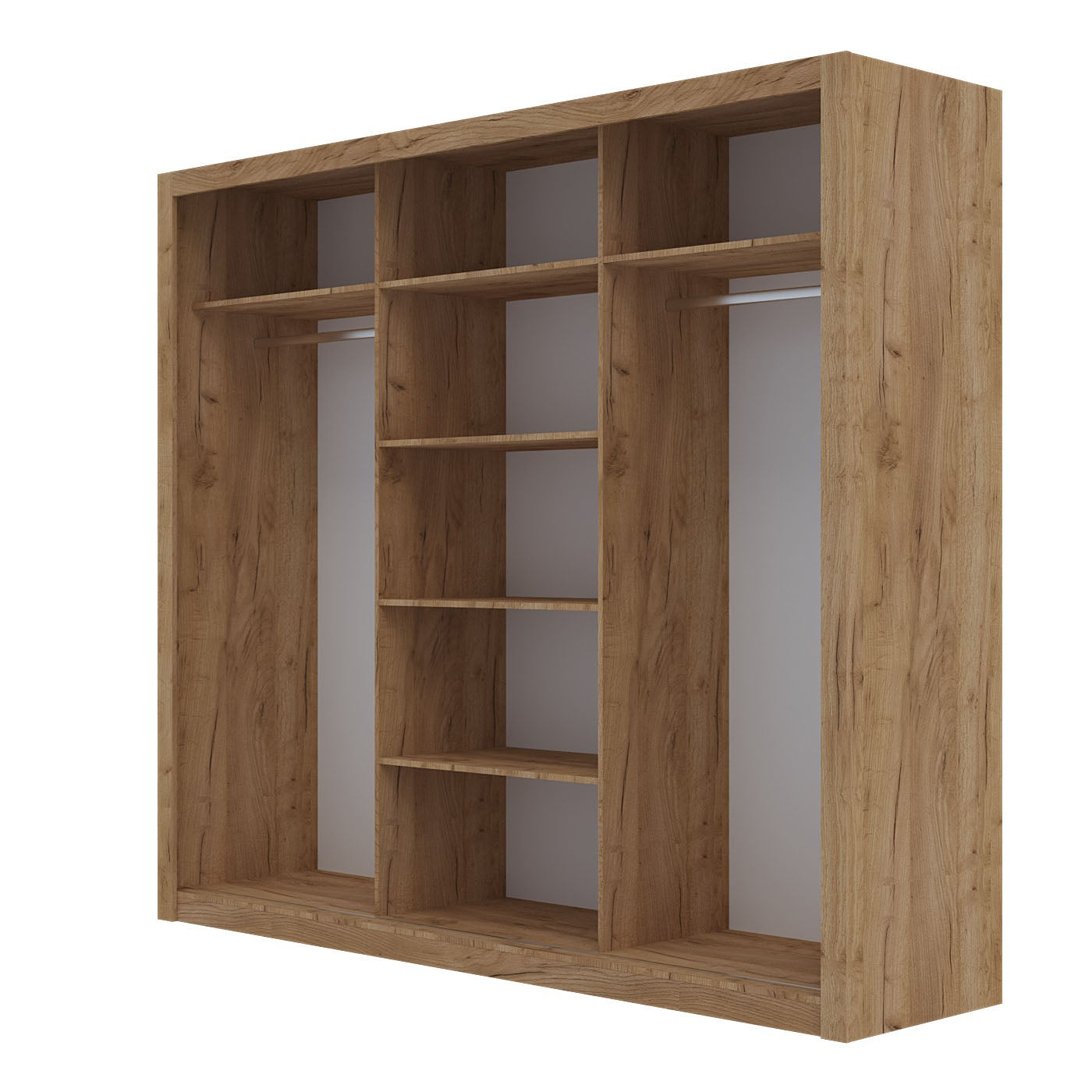 Ντουλάπα Grandio Χρυσό Δρυς 250x60x215