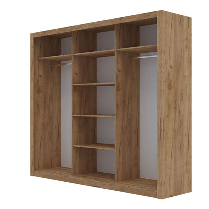 Ντουλάπα Grandio Χρυσό Δρυς 250x60x215