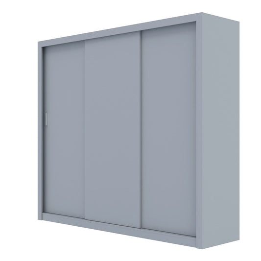 Ντουλάπα Grandio Γκρι 250x60x215