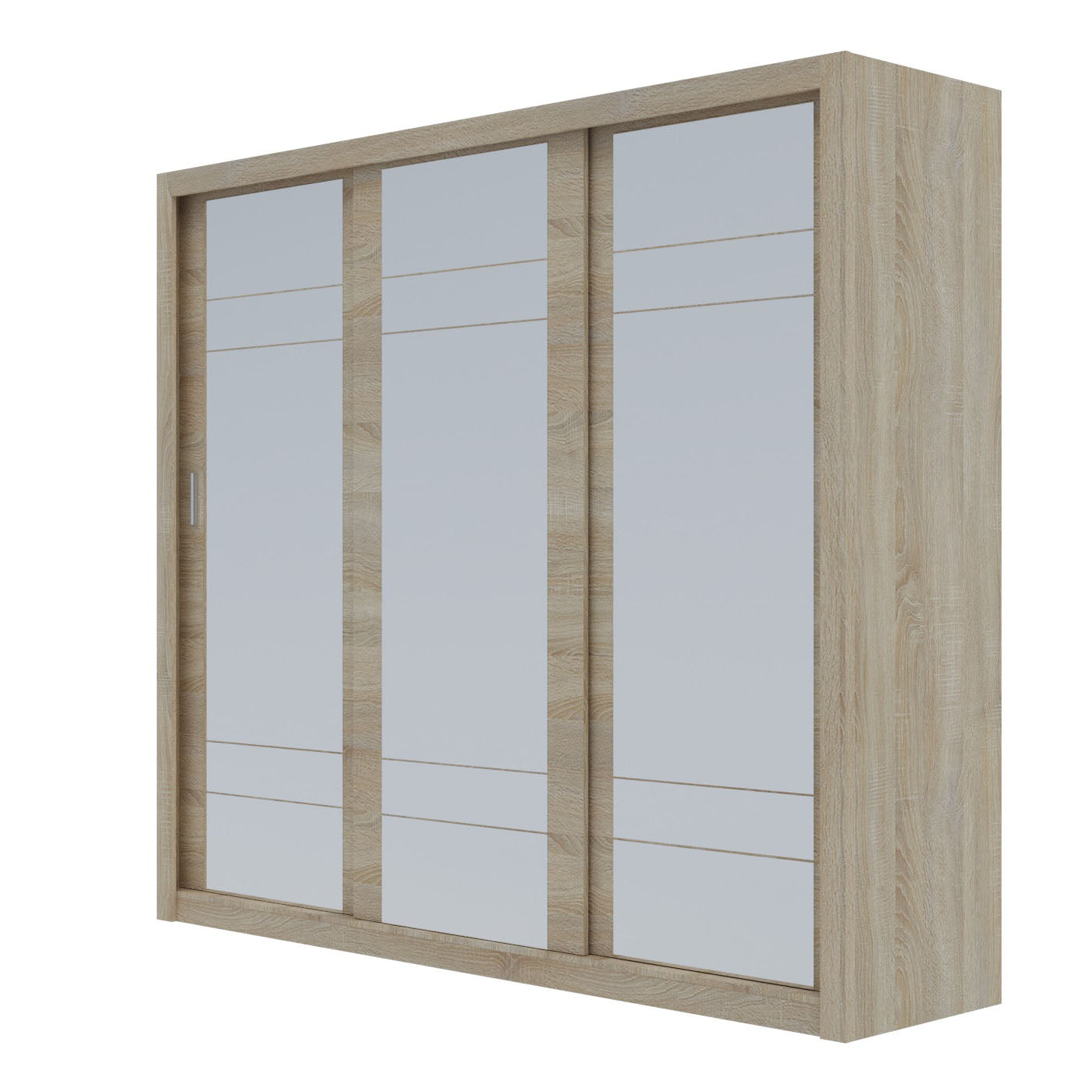 Ντουλάπα Grandio Σονόμα με Καθρέφτη 250x60x215