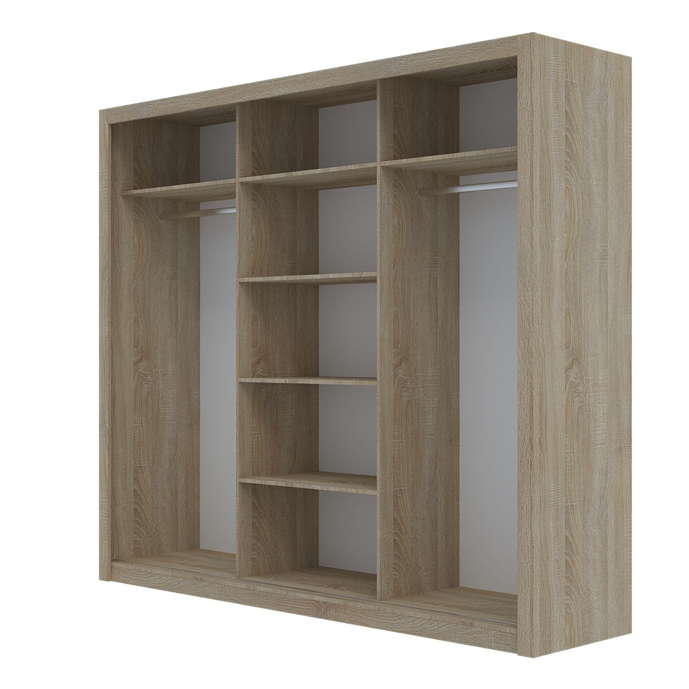 Ντουλάπα Grandio Σονόμα με Καθρέφτη 250x60x215