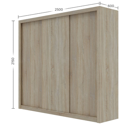 Ντουλάπα Grandio Σονόμα με Καθρέφτη 250x60x215