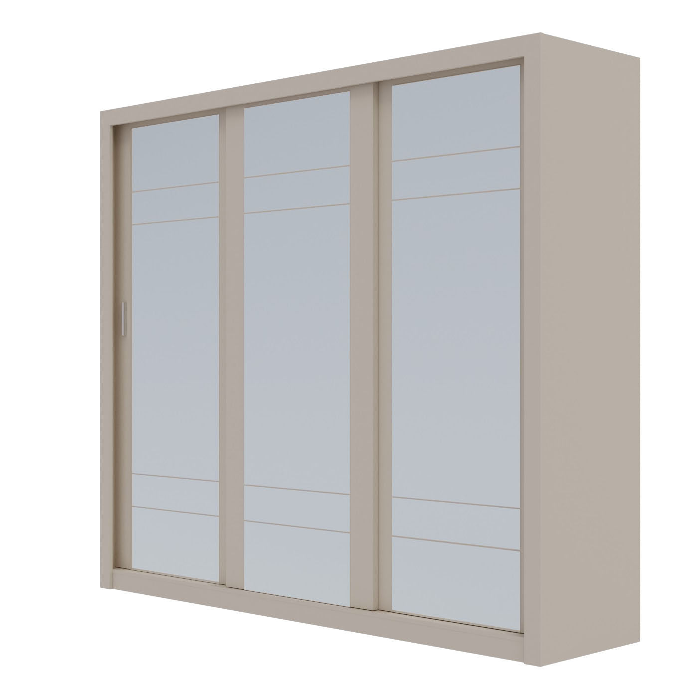 Ντουλάπα Grandio Cashmere με Καθρέφτη 250x60x215