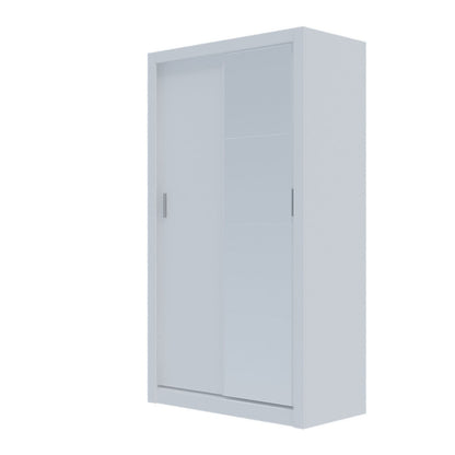 Ντουλάπα Linea Λευκή με Καθρέφτη 120x60x215