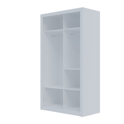 Ντουλάπα Linea Λευκή με Καθρέφτη 120x60x215