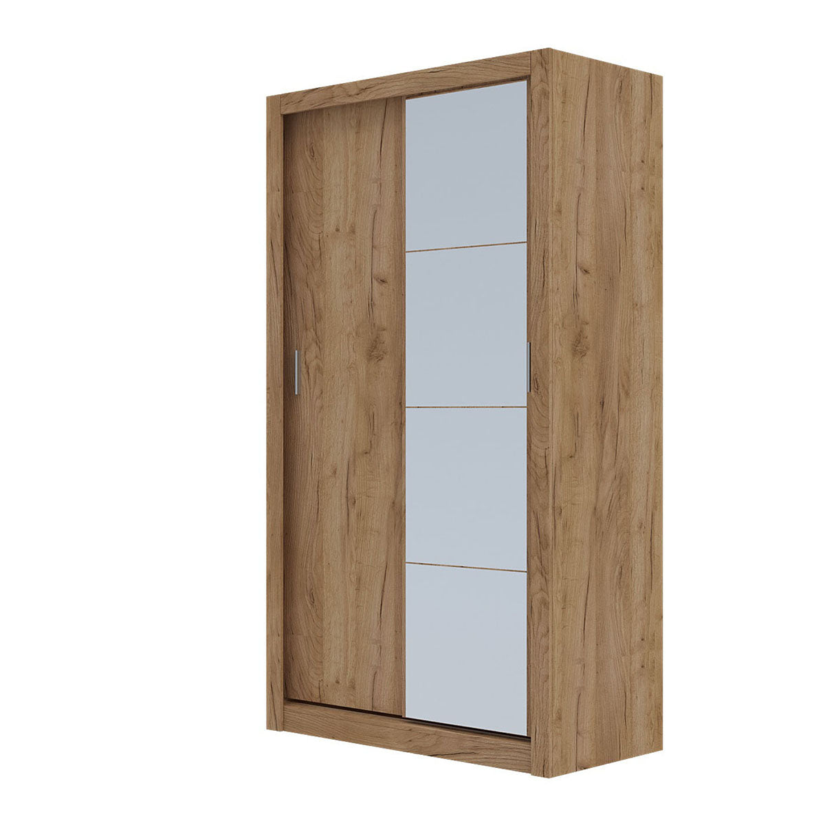 Ντουλάπα Linea Χρυσό Δρυς με Καθρέφτη 120x60x215