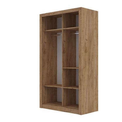 Ντουλάπα Linea Χρυσό Δρυς με Καθρέφτη 120x60x215